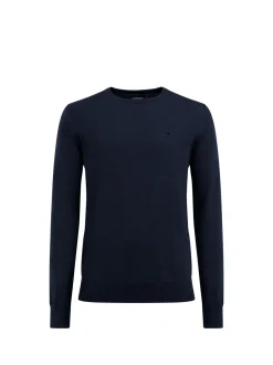 J.Lindeberg Miesten Neulepusero, LYLE MERINO CREW NOS Tummansininen