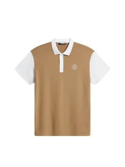 J.Lindeberg miesten pikeepaita, CLUB HOUSE LOOSE FIT POLO GOLF Beige