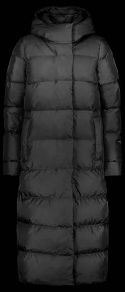 Joutsen, Naisten Untuvatakki, Blanka Pitkä Untuvatakki 121cm Hiilenmusta