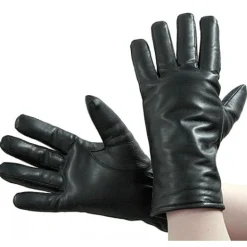 Juhani Mutka naisten Nahkakäsineet Musta