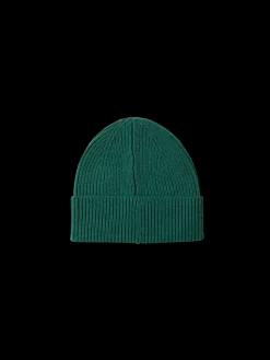 K MASON MERINO BEANIE TUMMANVIHREÄ
