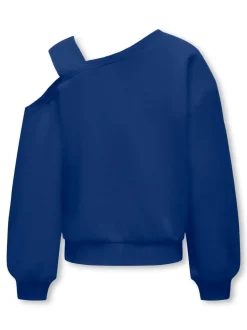 Kids Only Lasten Collegepaita, KOGSEEMA LS O-NECK OFFSHOULDER Sininen