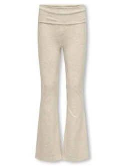 Kids Only lasten housut, KOGFELINA FOLD DOWN PANTS Luonnonvalkoinen