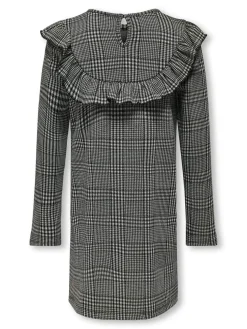 Kids Only Lasten Mekko Ruutukuosilla, KOGALLEN CHECK DRESS Harmaa Ruutu