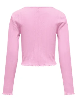 Kids Only lasten paita, KOGCARLOTTA LS TOP Vaaleanpunainen