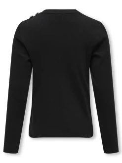 Kids Only lasten paita, KOGCHECKIE LS TOP Musta