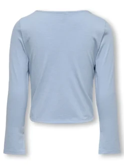 Kids Only lasten paita, KOGFELINA L/S BOATNECK SLIT TOP Vaaleansininen
