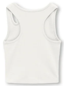 Kids Only lasten toppi, KOGNESSA LIFE S/L CUT OUT TOP Valkoinen