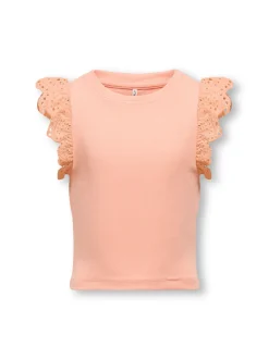 Kids Only lasten toppi, KOGDREA LIFE S/S TOP Persikka