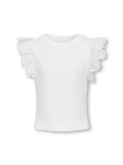 Kids Only lasten toppi, KOGDREA LIFE S/S TOP Valkoinen