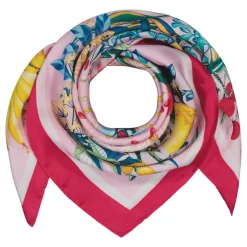 Klement Huivi, 70 x 70 Linnea Huivi Fuksia Kuosi