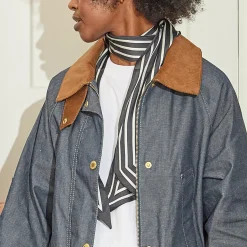 Klement naisten huivi Klement Raitahuivi, raidallinen musta