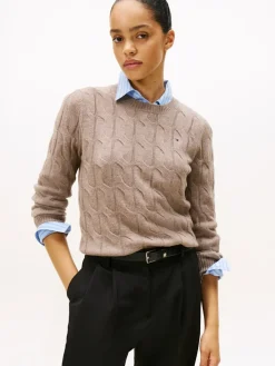 K-SOFT WOOL CABLE C-NK VAALEA BEIGE