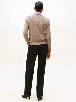 K-SOFT WOOL CABLE C-NK VAALEA BEIGE