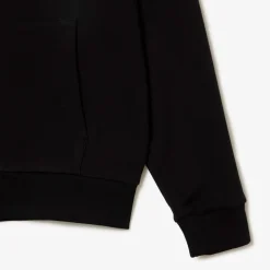 Lacoste Miesten Huppari, LACOSTE REGULAR FIT BRUSHED ZIPPERED Musta
