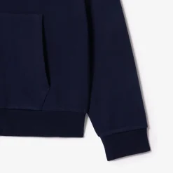 Lacoste Miesten Huppari, LACOSTE REGULAR FIT BRUSHED ZIPPERED Tummansininen