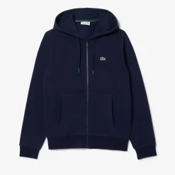 Lacoste Miesten Huppari, LACOSTE REGULAR FIT BRUSHED ZIPPERED Tummansininen