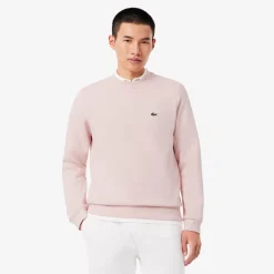 Lacoste miesten neulepusero Brushed Cotton Fleex Jogger Sweatshirt, vaaleanpunainen