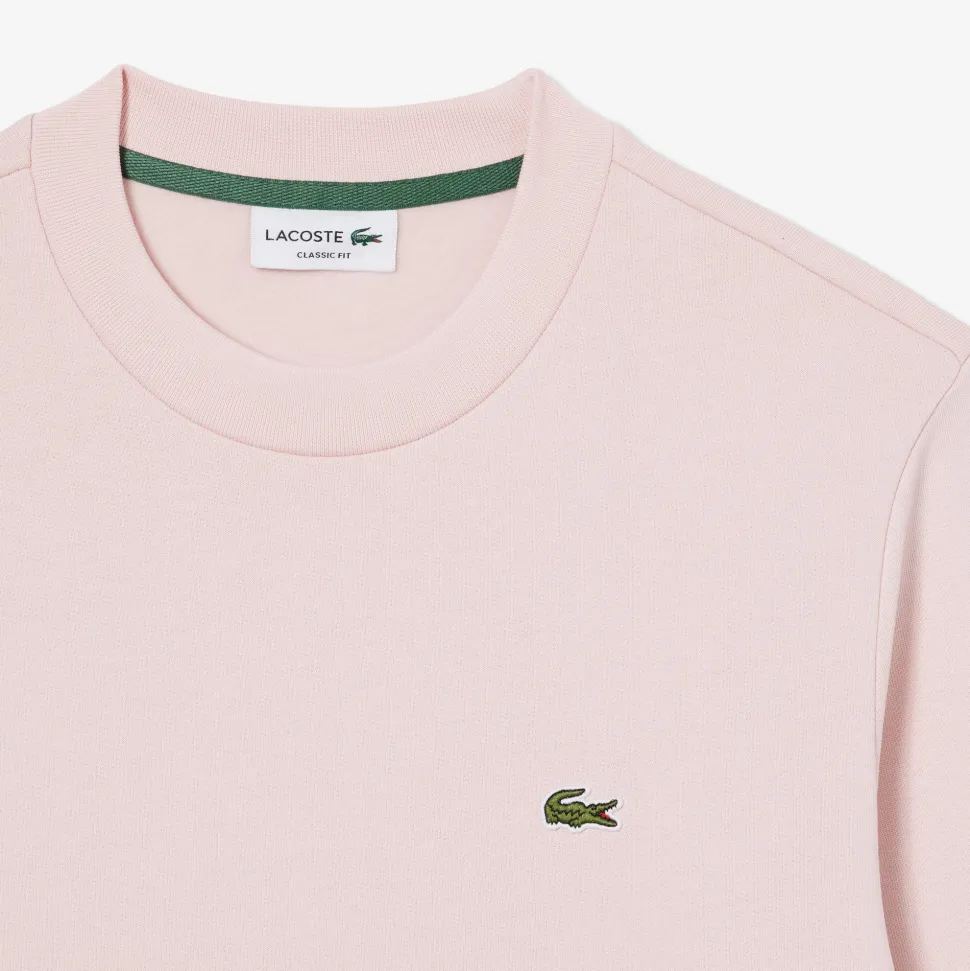 Lacoste miesten neulepusero Brushed Cotton Fleex Jogger Sweatshirt, vaaleanpunainen