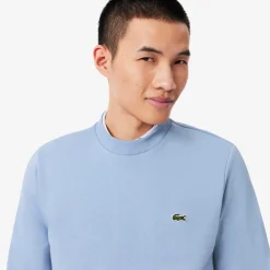Lacoste miesten neulepusero Brushed Cotton Fleex Jogger Sweatshirt, vaaleansininen