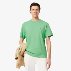 Lacoste miesten t-paita, MID WEIGHT COTTON JERSEY T-SHIRT Vihreä