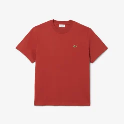 Lacoste miesten t-paita, MID WEIGHT COTTON JERSEY T-SHIRT Punainen