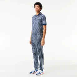 Lacoste Miesten Verryttelyhousut, MONOGRAM TRACK PANT Sininen Kuosi
