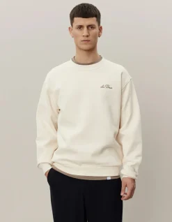 LES DEUX college, CREW SWEATSHIRT Luonnonvalkoinen