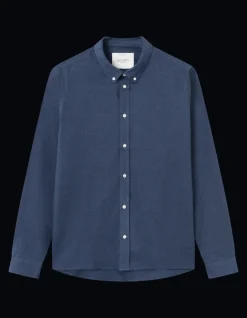 LES DEUX Miesten Kauluspaita, DESERT REG SHIRT Tummansininen