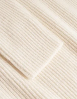 Les Deux miesten neulepusero Eddie Wool Rib Crewneck Knit, valkoinen