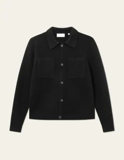 Les Deux Miesten Neuletakki, FISHER MILANO OVERSHIRT BLAZER Musta