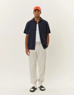 Les Deux Miesten Paita, CHARLIE SS SHIRT Tummansininen