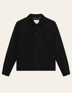 Les Deux Miesten Paitatakki, MARSEILLE HYBRID JACKET Musta