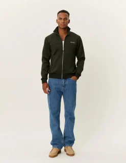 LES DEUX Miesten Takki BALLIER TRACK JACKET Tummanvihreä