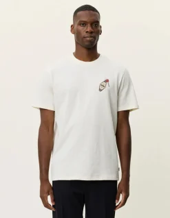 Les Deux miesten t-paita Ben Troy Keys T-shirt, luonnonvalkoinen