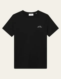 Les Deux miesten t-paita, CREW T-SHIRT RELAXED FIT Musta