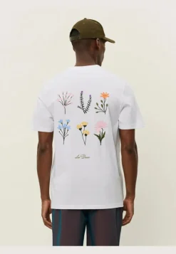 Les Deux miesten t-paita Wild Flower T-shirt, luonnonvalkoinen
