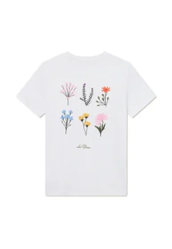 Les Deux miesten t-paita Wild Flower T-shirt, luonnonvalkoinen