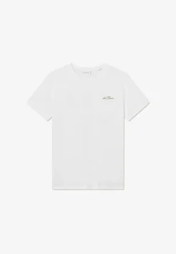 Les Deux miesten t-paita Wild Flower T-shirt, luonnonvalkoinen