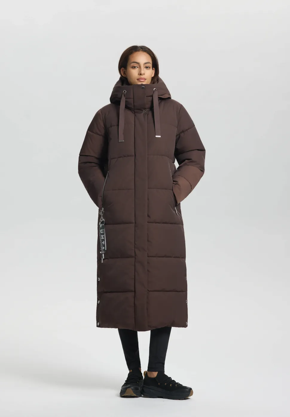 Luhta naisten talvitakki Heinis, tummanruskea