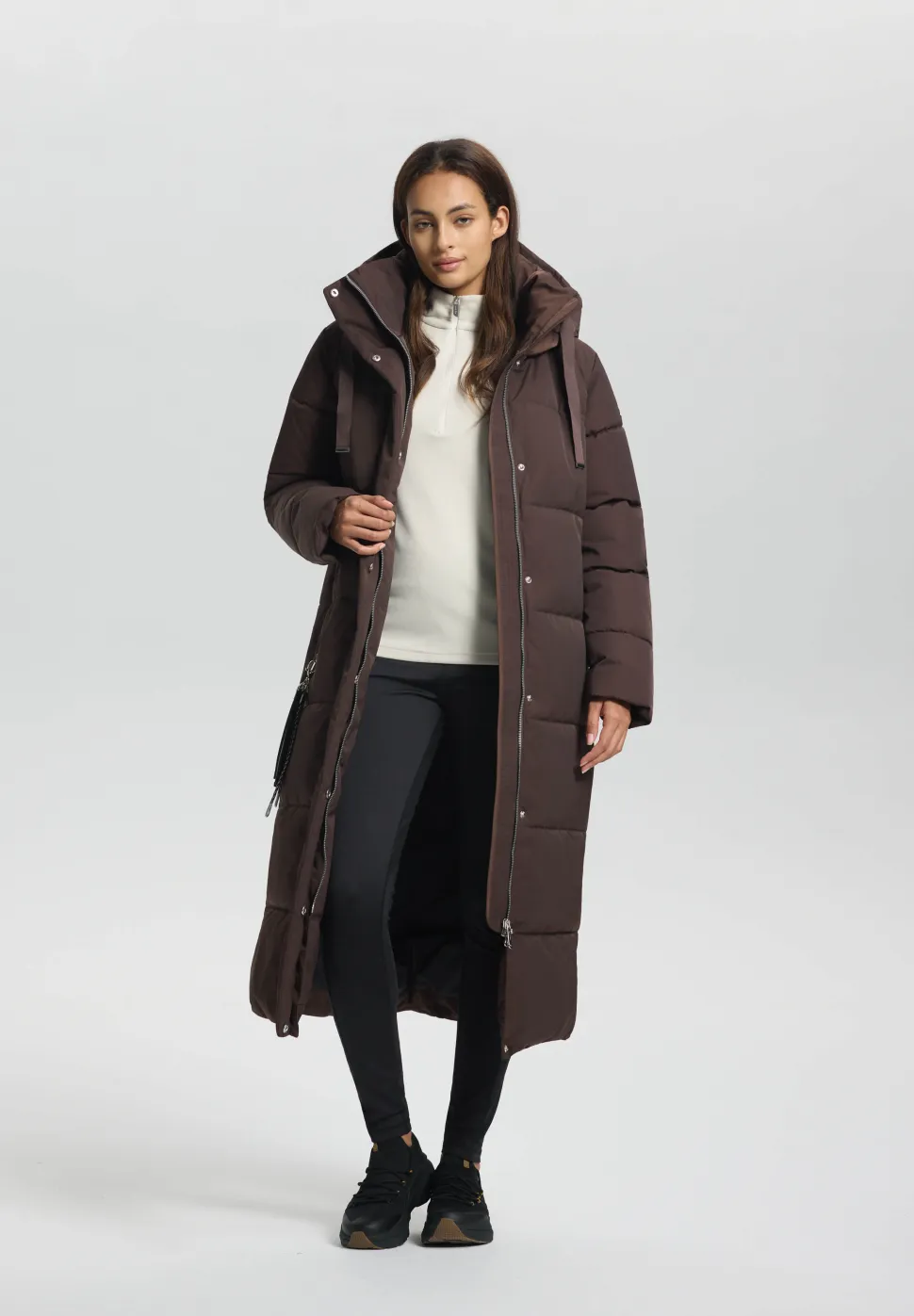 Luhta naisten talvitakki Heinis, tummanruskea