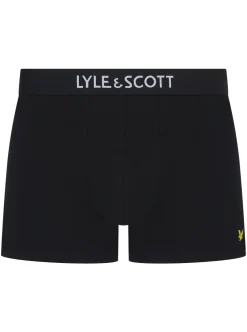 Lyle & Scott miesten bokserit, NATHAN 3-PACK BOXER Musta