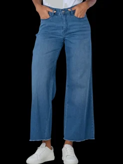 Mac naisten farkut, DREAM WIDE CROPPED Indigo