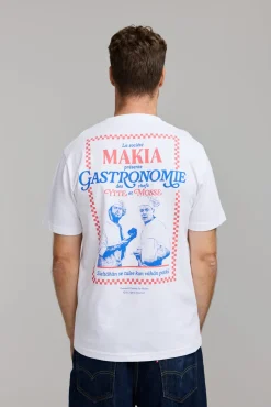 Makia Kummeli Gastronomie T-shirt, valkoinen