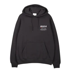 Makia Kummeli Racing Hooded Sweatshirt, musta