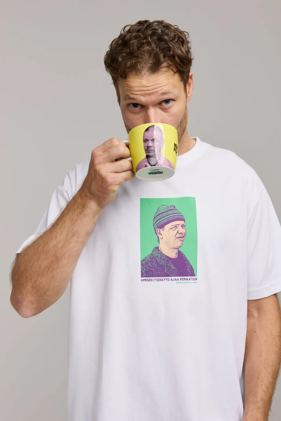 Makia Kummeli Ympäristöruutu T-shirt, valkoinen