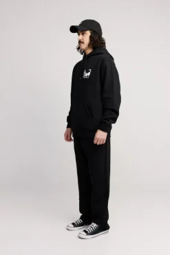 Makia miesten collegehousut Cove ZIP POCKET, musta