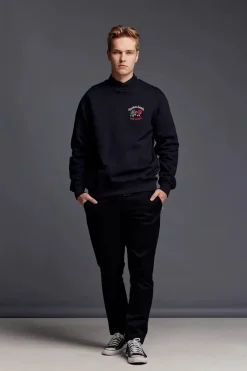 Makia miesten collegepusero, BROKENHEARTED SWEATSHIRT Musta