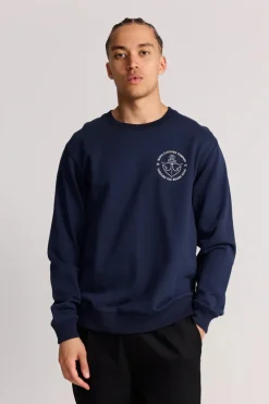 Makia miesten collegepusero, HOOK SWEATSHIRT Sininen