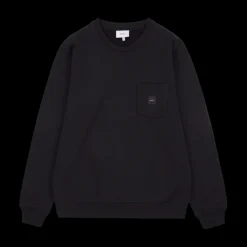 Makia miesten collegepusero, SQUARE POCKET SWEATSHIRT Musta